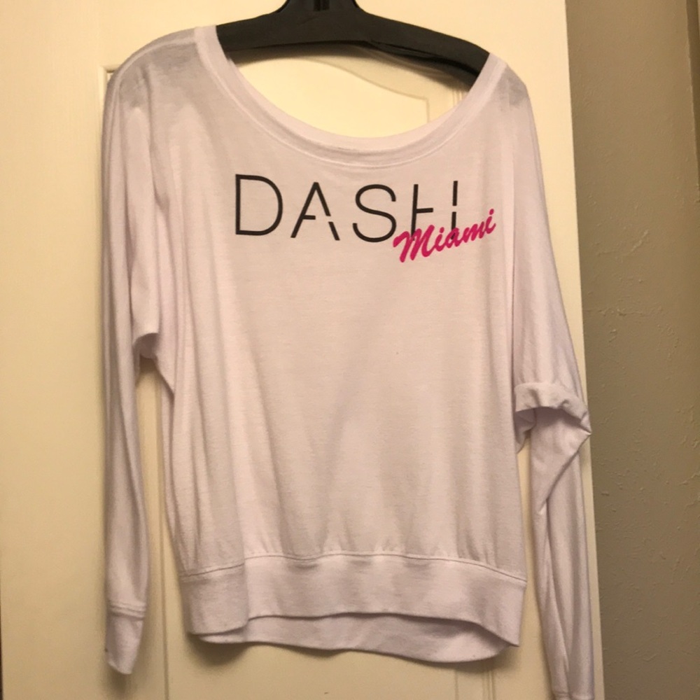 Cozy off the shoulder white long sleeve